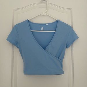Blue Crop Top